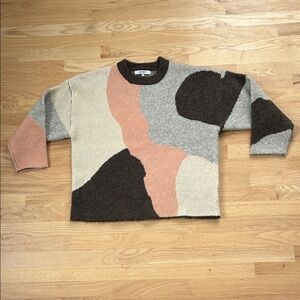 Colorblock Crew Neck Sweater